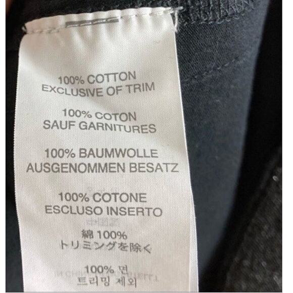 J Crew Tank Cotton Small Black Sleeveless V-Neck Tunic Side Tuxedo Slits Stripes - Picture 4 of 4